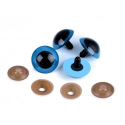 Biztonsági szem párban 2,6 cm kék