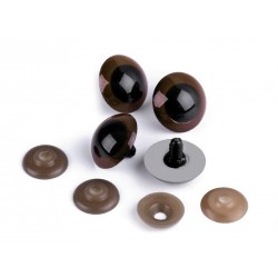Biztonsági szem párban 2,6 cm barna