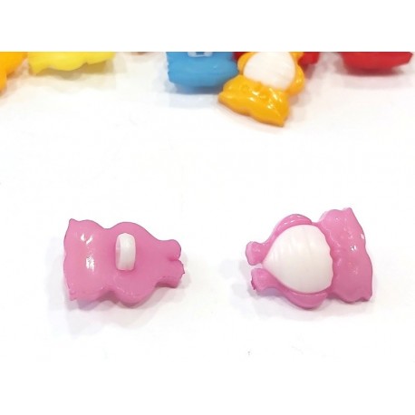 Babagomb 1,5x1,7 cm bagoly lila