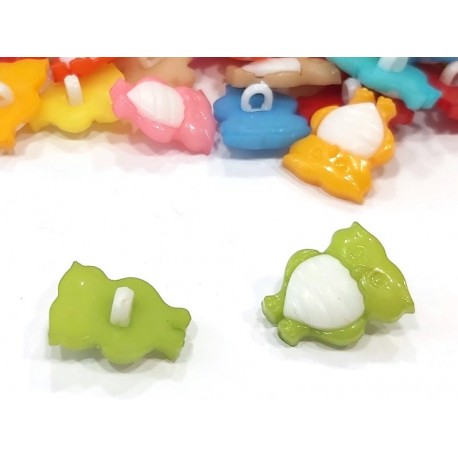 Babagomb 1,5x1,7 cm bagoly zöld