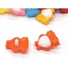 Babagomb 1,5x1,7 cm bagoly narancs