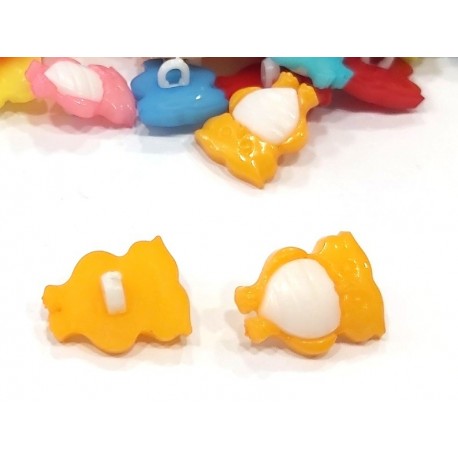 Babagomb 1,5x1,7 cm bagoly mandarin