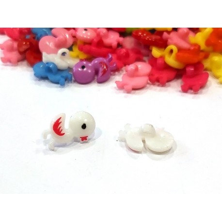 Babagomb 1,4x1,7 cm kacsa fehér