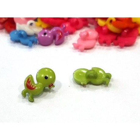 Babagomb 1,4x1,7 cm kacsa zöld