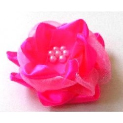 Díszrózsa gyönggyel 5 cm pink