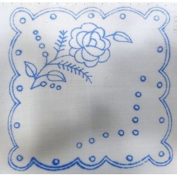 Hímezhető terítő 20x20 cm szegetlen XXIV.