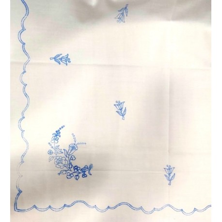 Hímezhető terítő 90x90 cm szegetlen V.