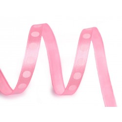 Szalag 1 cm pötyös rózsaszín