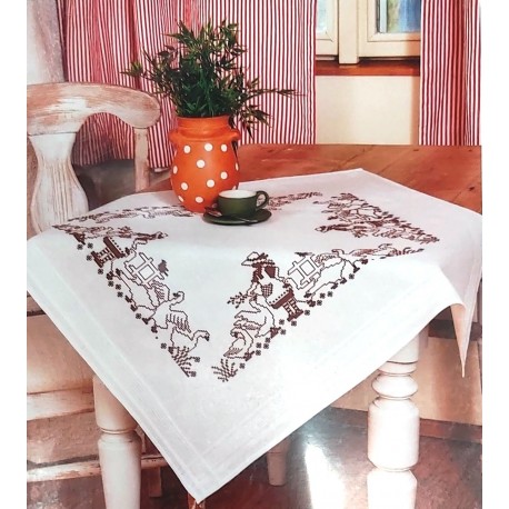 Hímezhető előfestett terítő 5640 80x80 cm