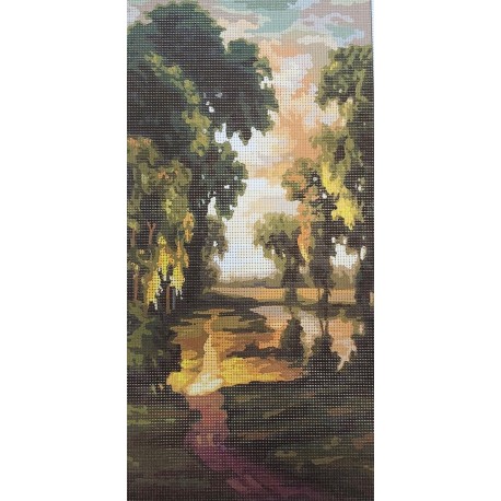 Gobelin 20x40 cm 837 Renoir - Sétány alkonyban