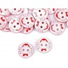 Babagomb 1,5 cm piros majmos