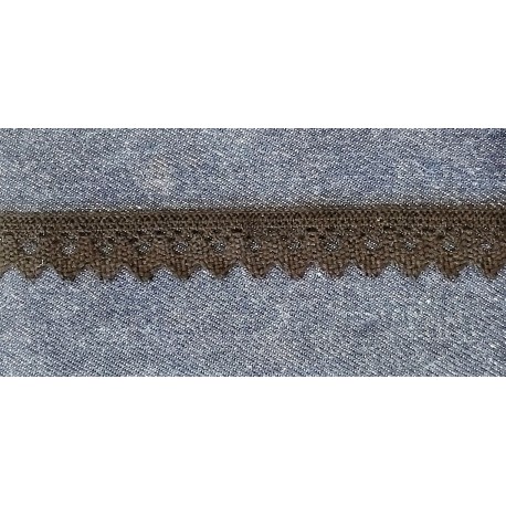 Pamutcsipke 2 cm fekete cikkcakkos szélcsipke