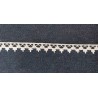 Pamutcsipke 1,4 cm szürke-fehér pikós szélcsipke