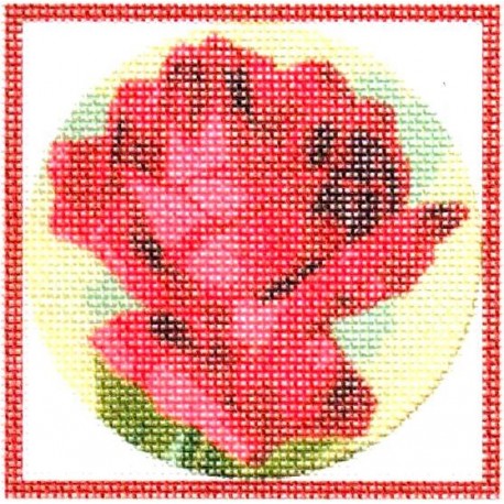 Gobelin 7x7 cm O Sz:617 Rózsa