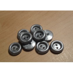 Gomb 1 cm ezüstszínű