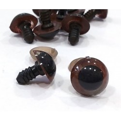 Biztonsági szem párban 1,6 cm barna