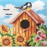 Gobelin 15x15 cm 2306 nyári madáretető