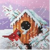 Gobelin 15x15 cm 2308 téli madáretető