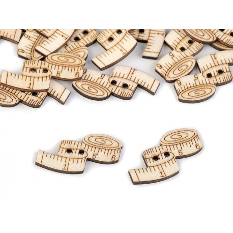 Fa díszgomb mérőszalag