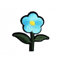 Vasalható folt türkiz virág