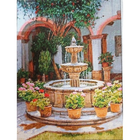 Gobelin 22x30 cm 7050 Szökőkút