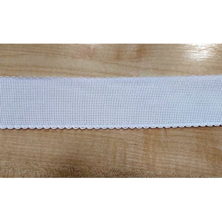 Keresztszemes csík 5 cm fehér