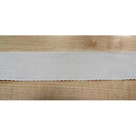 Keresztszemes csík 5 cm ekrü