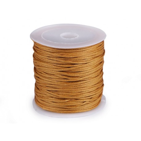 Viaszos pamutzsinór 0,8 mm mustár