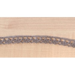 Pamutcsipke 1,2 cm barna cikkcakkos szélcsipke