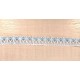 Pamutcsipke 1,4 cm kék/fehér mintás szélcsipke