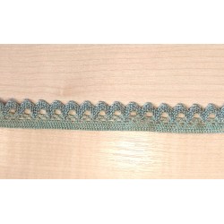 Pamutcsipke 2 cm zöld cikkcakkos szélcsipke