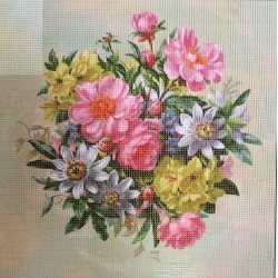 Gobelin 26x26 cm 2109 Színes csokor