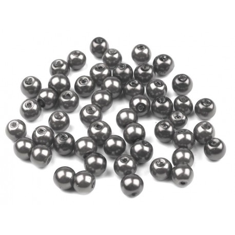 Teklagyöngy 0,6 cm szürke 