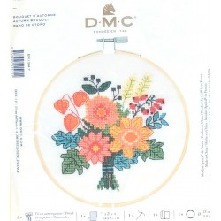 Keresztszemes szett kerettel 15 cm BK1947 Őszi csokor