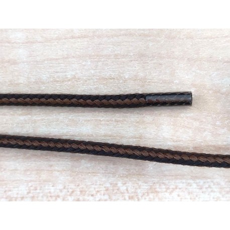 Cipőfűző vastag gömbölyű 120 cm fekete-barna mintás