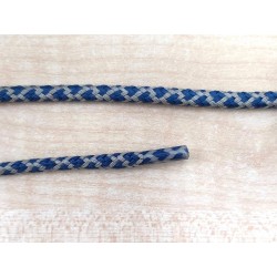 Cipőfűző vastag gömbölyű 160 cm kék-szürke mintás