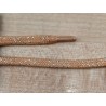 Cipőfűző fémszálas lapos Lux 120 cm bézs