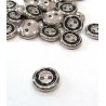 Gomb 1,3 cm ezüst/fekete