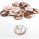 Díszgomb 2 cm kagylóhéj