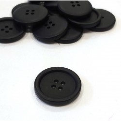 Gomb 2,3 cm matt fekete
