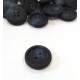 Gomb 2 cm fekete-kék márványos