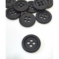 Gomb 3,4 cm matt fekete