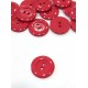 Gomb 2 cm piros