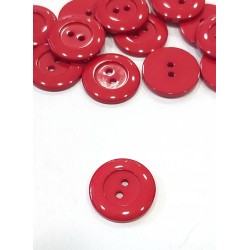 Gomb 2 cm piros