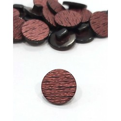Díszgomb 1,5 cm fekete/bordó mintás