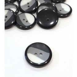 Díszgomb 3 cm szürke átmenetes