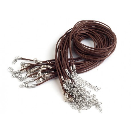 Viaszos pamutzsinór delfikapoccsal barna