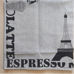 Hímezhető előfestett terítő 70x70 cm drapp