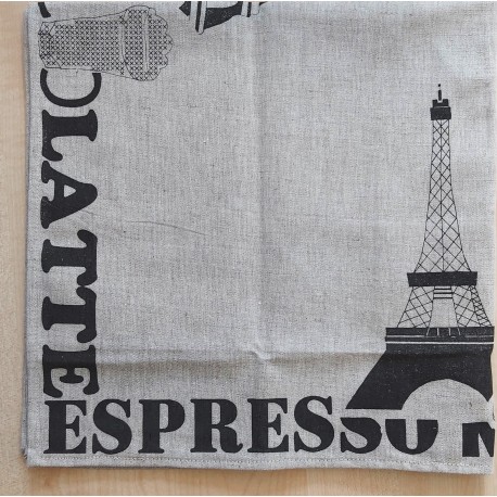 Hímezhető előfestett terítő 70x70 cm drapp