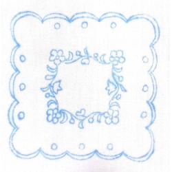 Hímezhető terítő 15x15 cm szegetlen II.